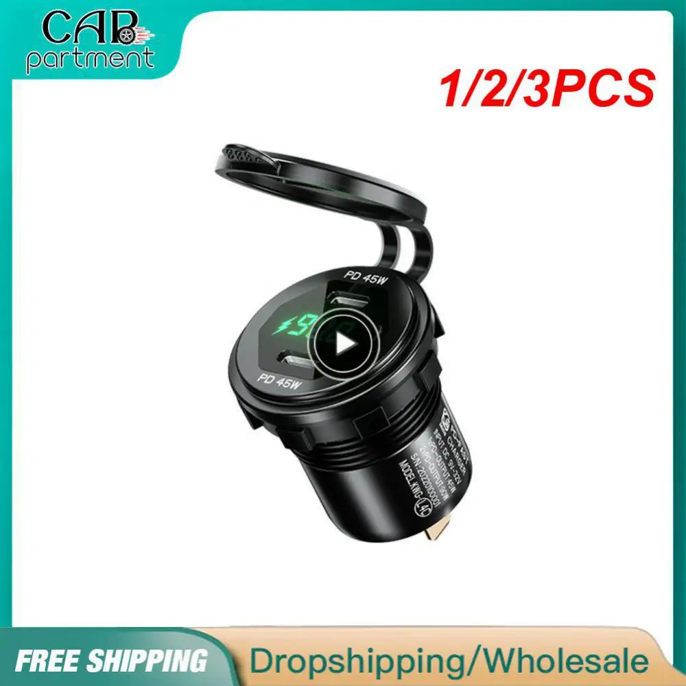 

1/2/3 шт. 90 Вт двойной Usb-разъем для зарядки, адаптер питания 12 В 24 В, водонепроницаемый двойной Usb-порт, быстрая зарядка для автомобиля, лодки, внедорожника, седана