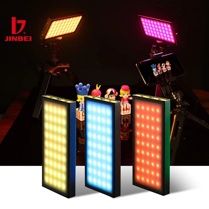 

JINBEI EF-P10 RGB LED Video Light Live Atmosphere Handhold Portable Pocket Light for Outdoor Night Scene Portrait Photography