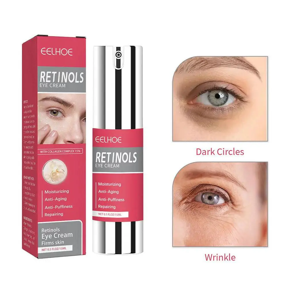 

Retinol Eye Firming Cream Anti Dark Circles Eye Bags Anti-aging Wrikles Eye Skin Tighten Brighten Moisturizing Cream Skin Care