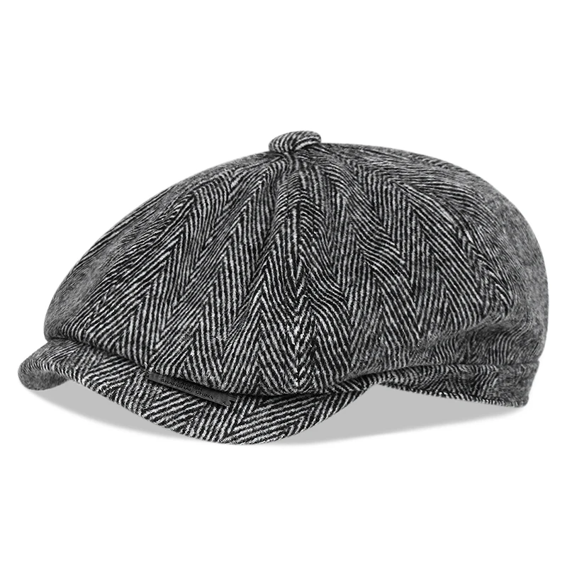 

2022 new autumn and winter men's octagonal hat fashion casual beret