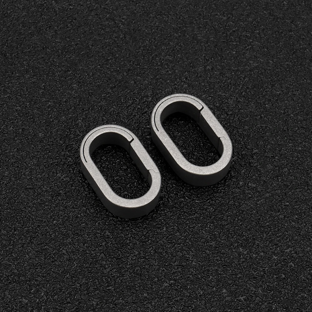 

1PC Mini DIY Titanium Keychain Small Key Ring Waist Chain Accessories Outdoor EDC Tools