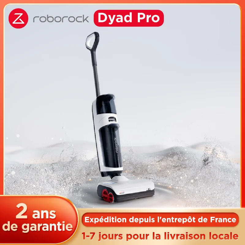 Roborock-aspiradora inteligente Dyad Pro, aspiradora inalámbrica en seco y húmedo, 17000Pa, para el hogar, mopa, autolimpieza, pantalla LED