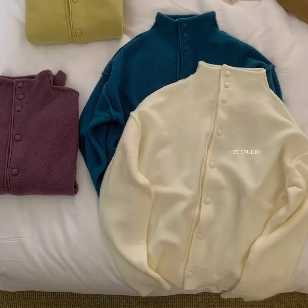 M.ZI STUDIO повседневная вязаная куртка-кардиган в корейском стиле с