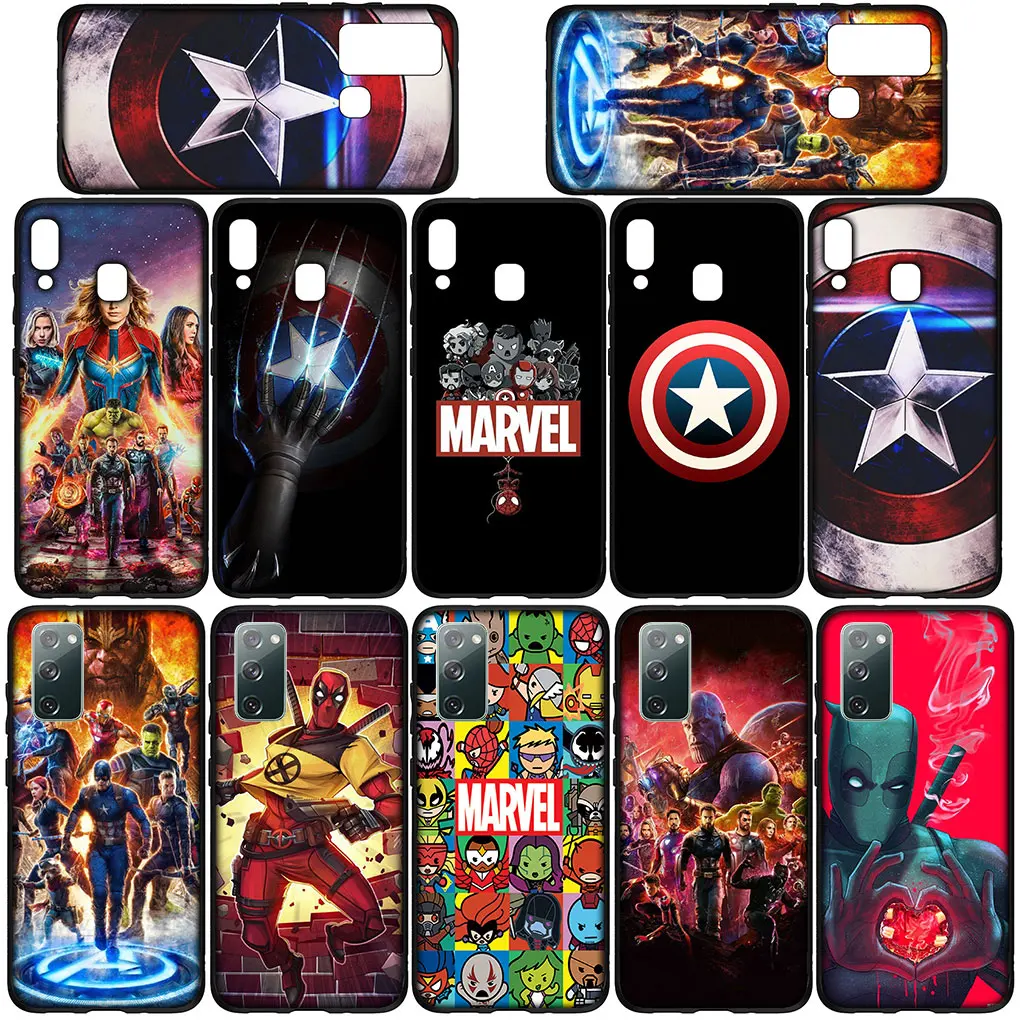 Чехол с капитаном Америка Marvel Дэдпул Мстители для Xiaomi Redmi Note 13 8 7 12 Pro A3 13C 12C 8A 7A 8T A3X