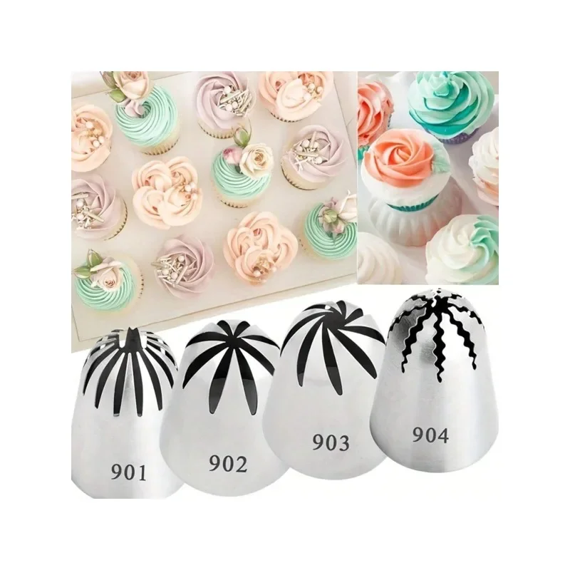 4 шт. большой фотоэлемент-#901 #902 #903 #904 кондитерские наконечники для украшения