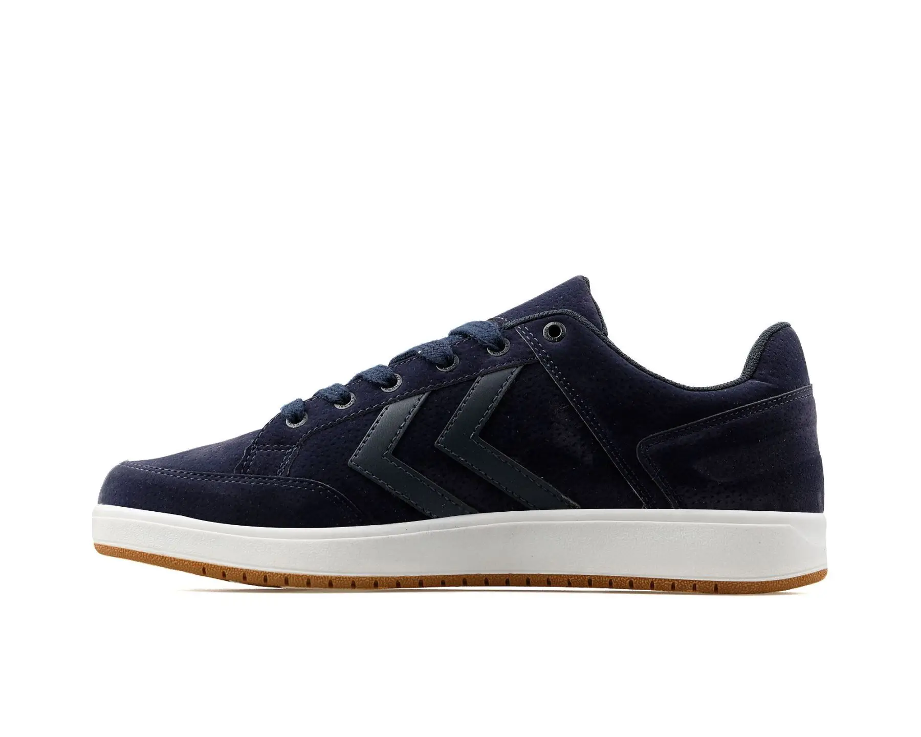 Hummel Original men's Sneakers Casual Sneakers Navy Blue Color Casual Daily Walking Shoes Hmlbremen ii Lifestyle Shoes