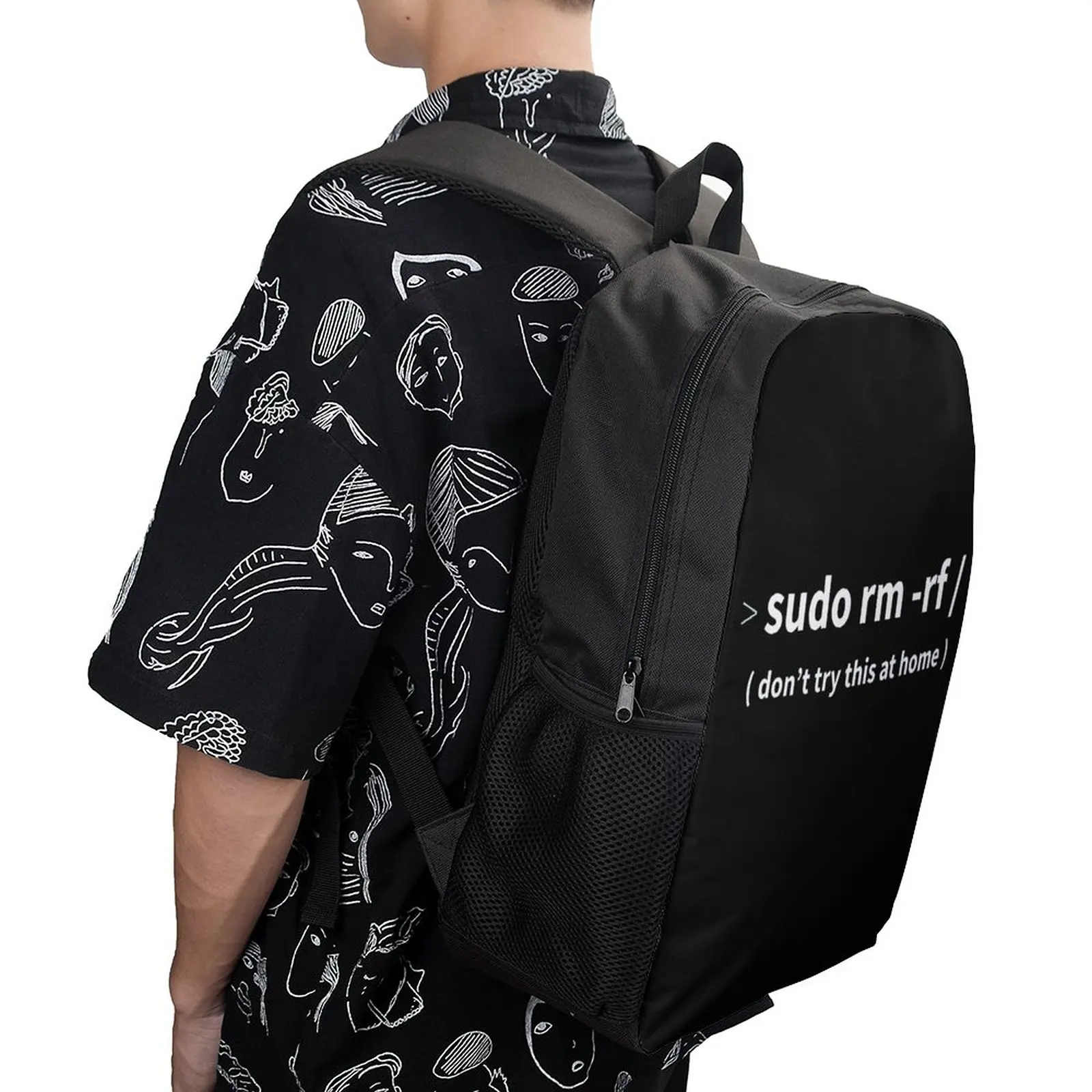 

Developer Sudo Rm -rf Essential 17 Inch Shoulder Backpack Vintage Comfortable Durable Infantry Pack Summer Camps Unique