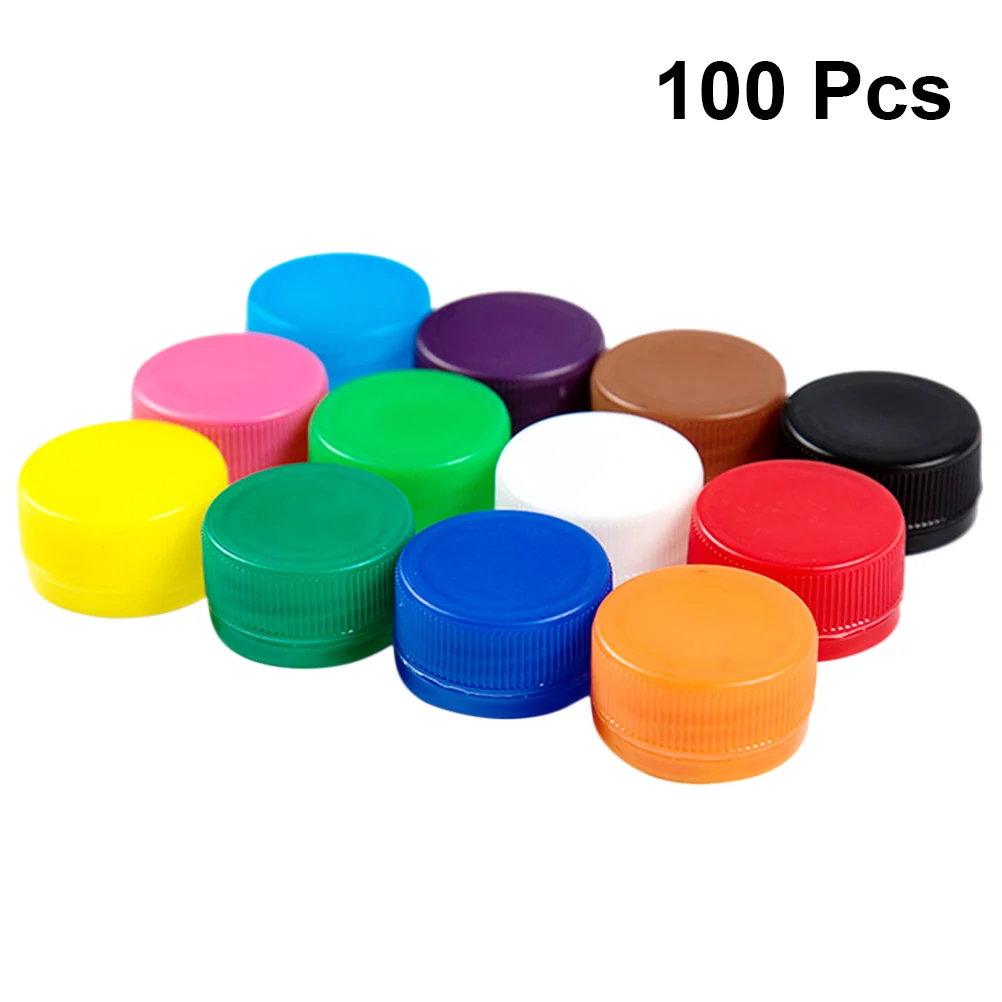 

Bottle Caps Caplidskids Diy Cover Crafts Beer Children Protection Craft Painting Jar Environmental Storage Rainbow Color