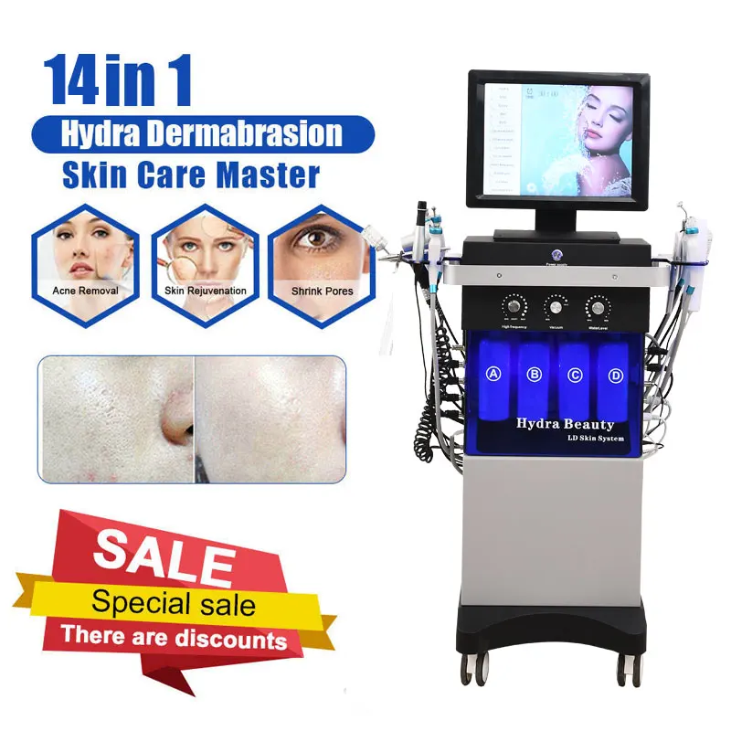 

Beauty Equipment 12 In 1 Acne Treatment Anti Aging Hidrafacial Hydra Diamond Dermabrasion Facial Hydro Machine