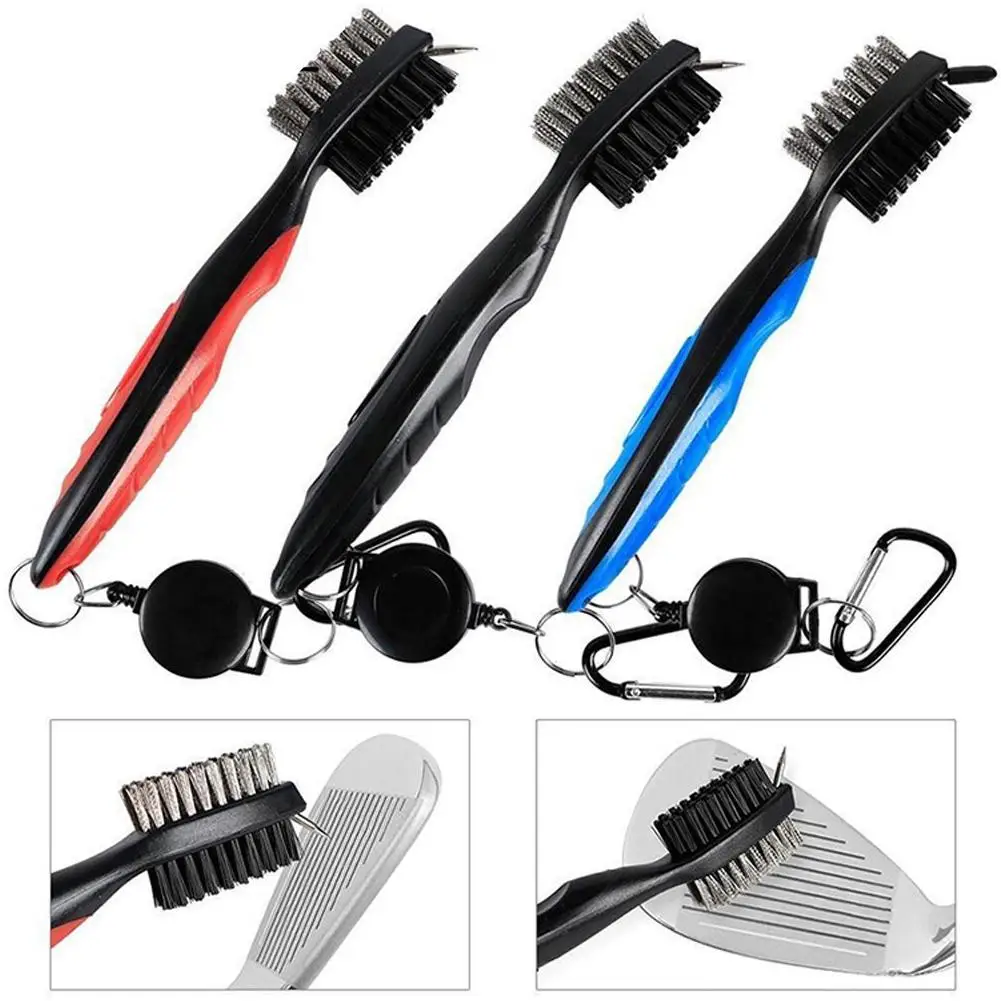 

Golf Cleaning Brush For Club With Carabiner Groove Sharpener Cleaner Multi Style Drop Ship Gof Accessories