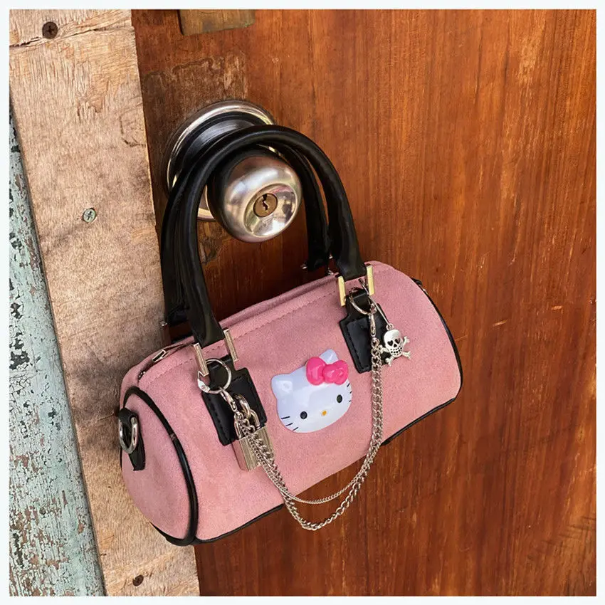Original Hellokitty round Bag Vintage Crossbody Bag Shoulder Bag Girls Handbags