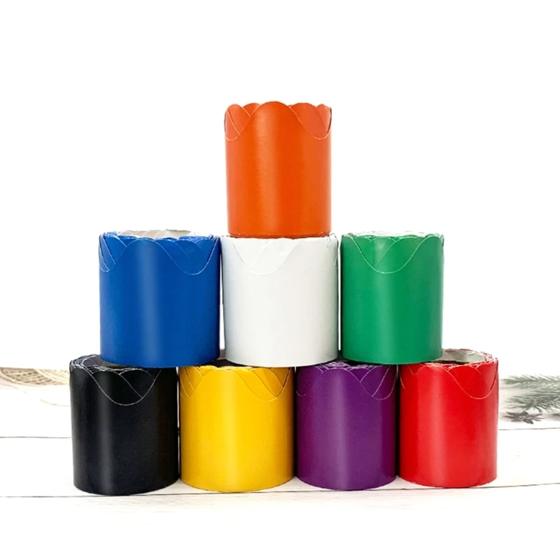 

Scalloped Colorful WavePattern Bulletin Board Border Trim Continuous Roll D5QC