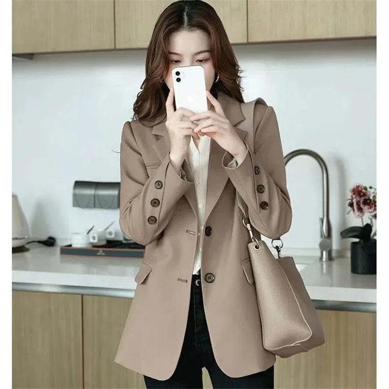 

High-Quality Blazer Women's 2022 Spring And Autumn New Korean Version Loose And Casual Long Sleeve Blazer Women Jacket Autumn