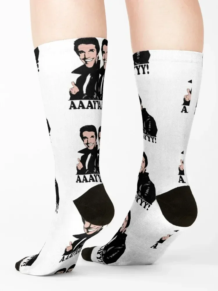 The Fonz Happy Days Aaayyy! Essential Socks спортивные чулки Дизайнерские мужские носки женские