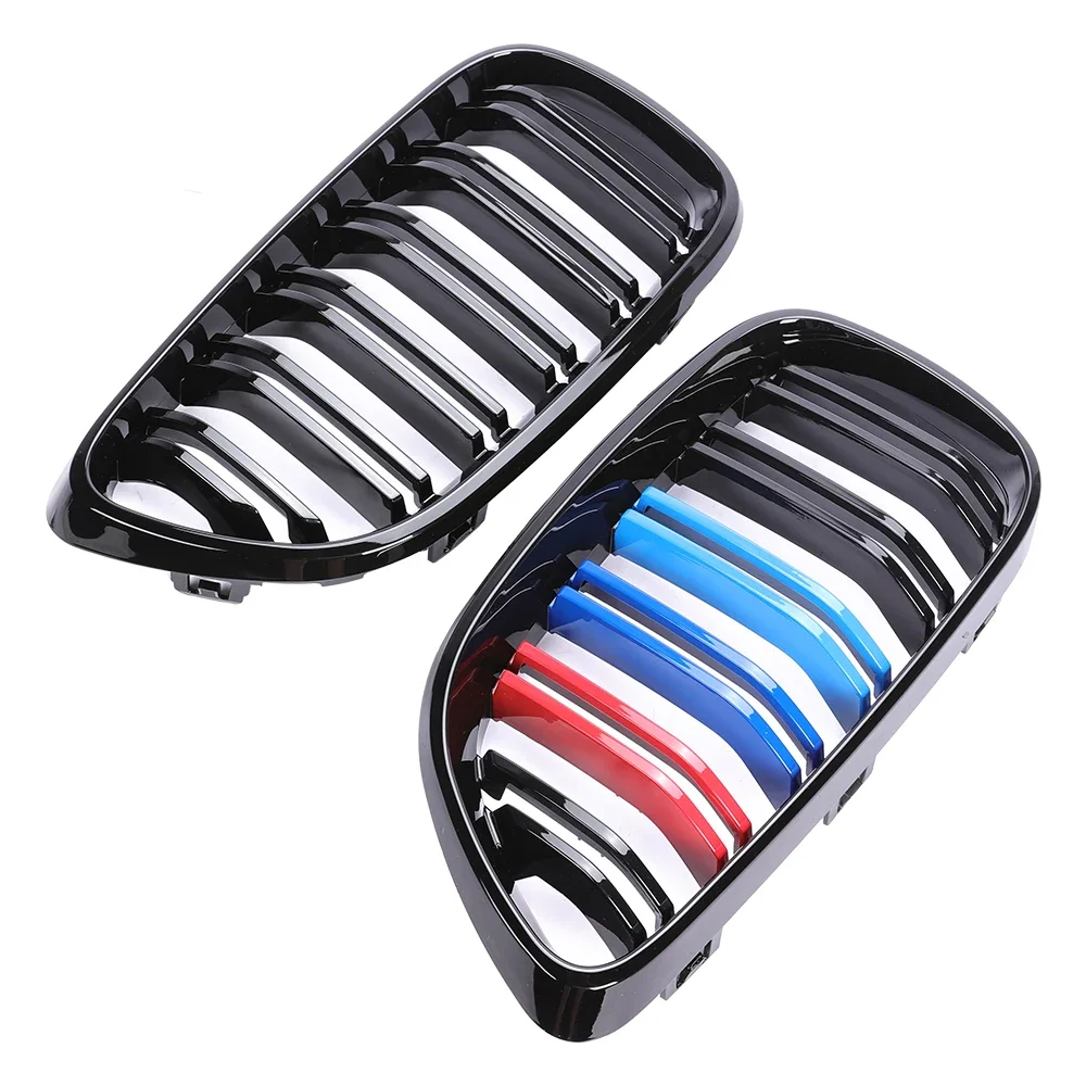 Для BMW 2 серии F22 F23 передний бампер с глянцевым черным грилем крышка радиатора M