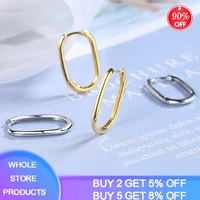 yanhui prevent allergy tibetan silver s925 earrings charm women trendy jewelry vintage simple o shaped party accessories gifts