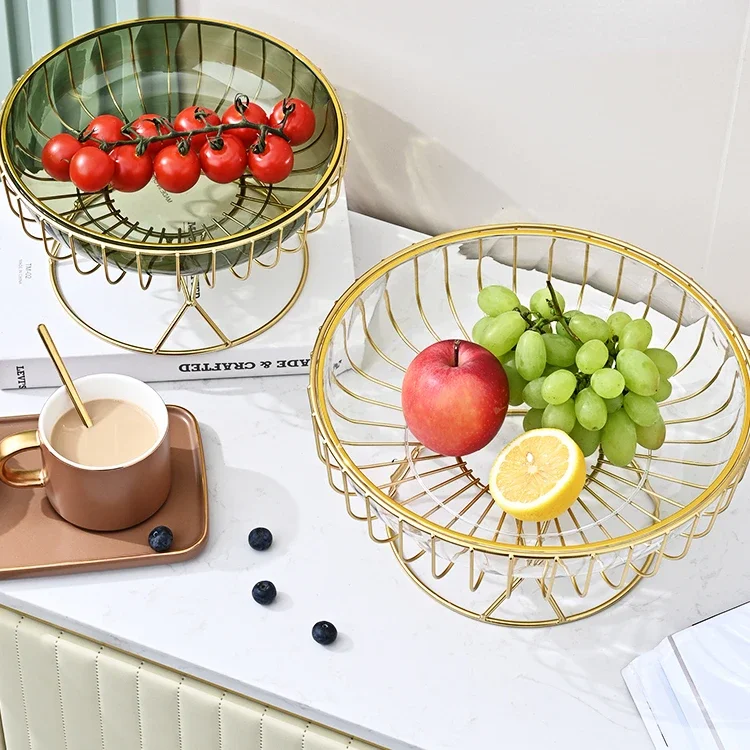 Роскошный поднос для фруктов семейного гостиной закусок Dim Sum современные