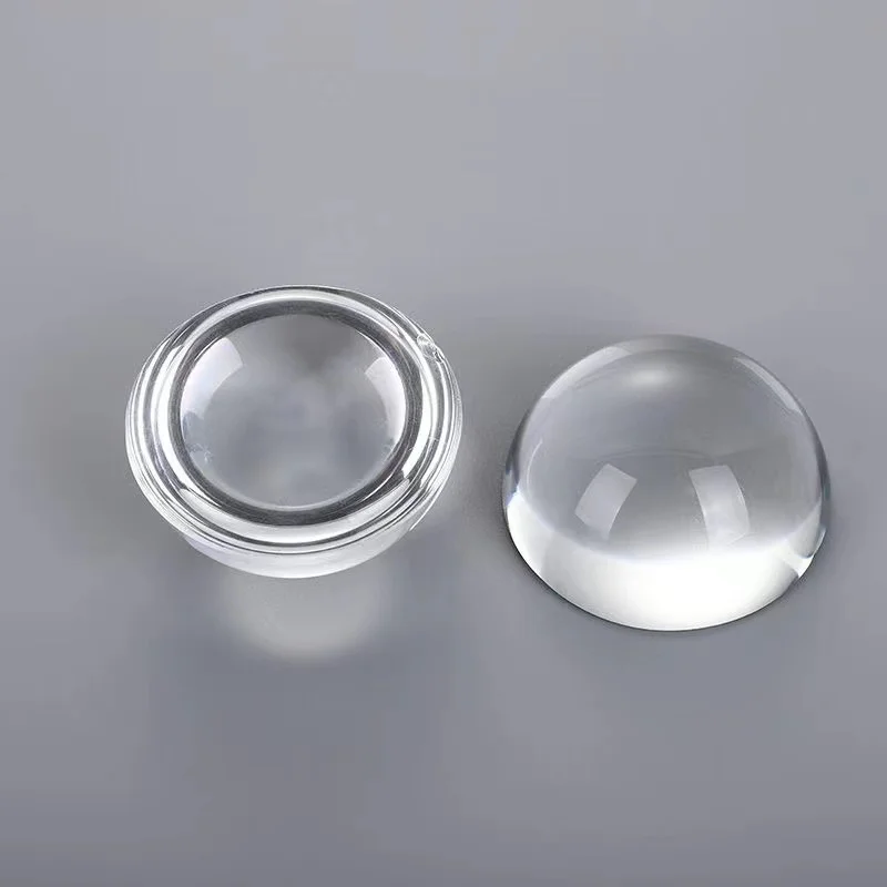 

Free Shipping 30mm-50mm Blank transparent Crystal hemisphere half ball magnifier glass paperweight for Home Decoration