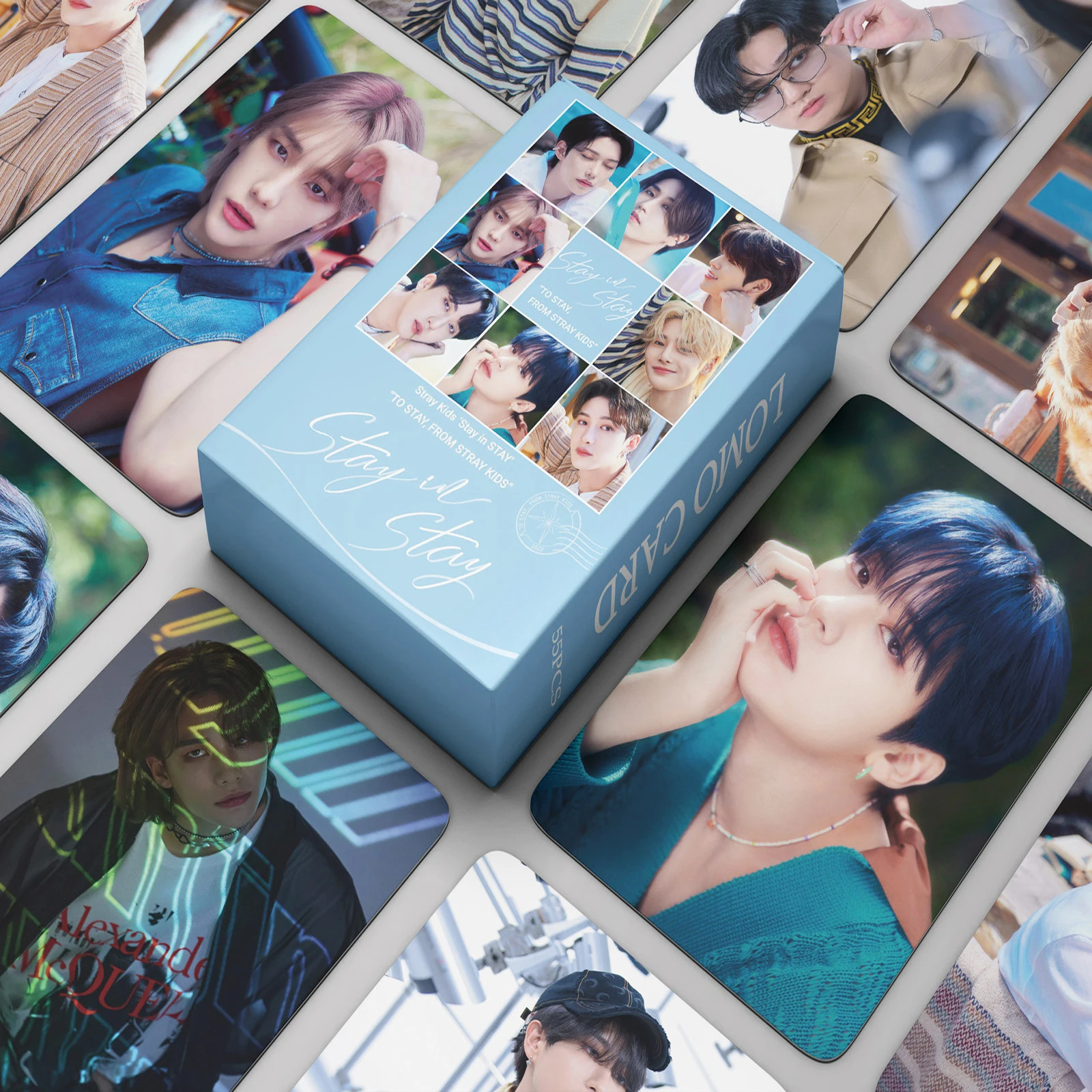

55pcs/set Kpop Stray Kids NO EASY Lomo Cards New Album Felix Hyunjin Bang Chan Photocard Double side Print HD StrayKids Cards