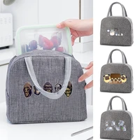 child insulated lunch dinner bag handbags travel picnic cooler thermal bags cartoon tote bento packed lunchbox food organizer