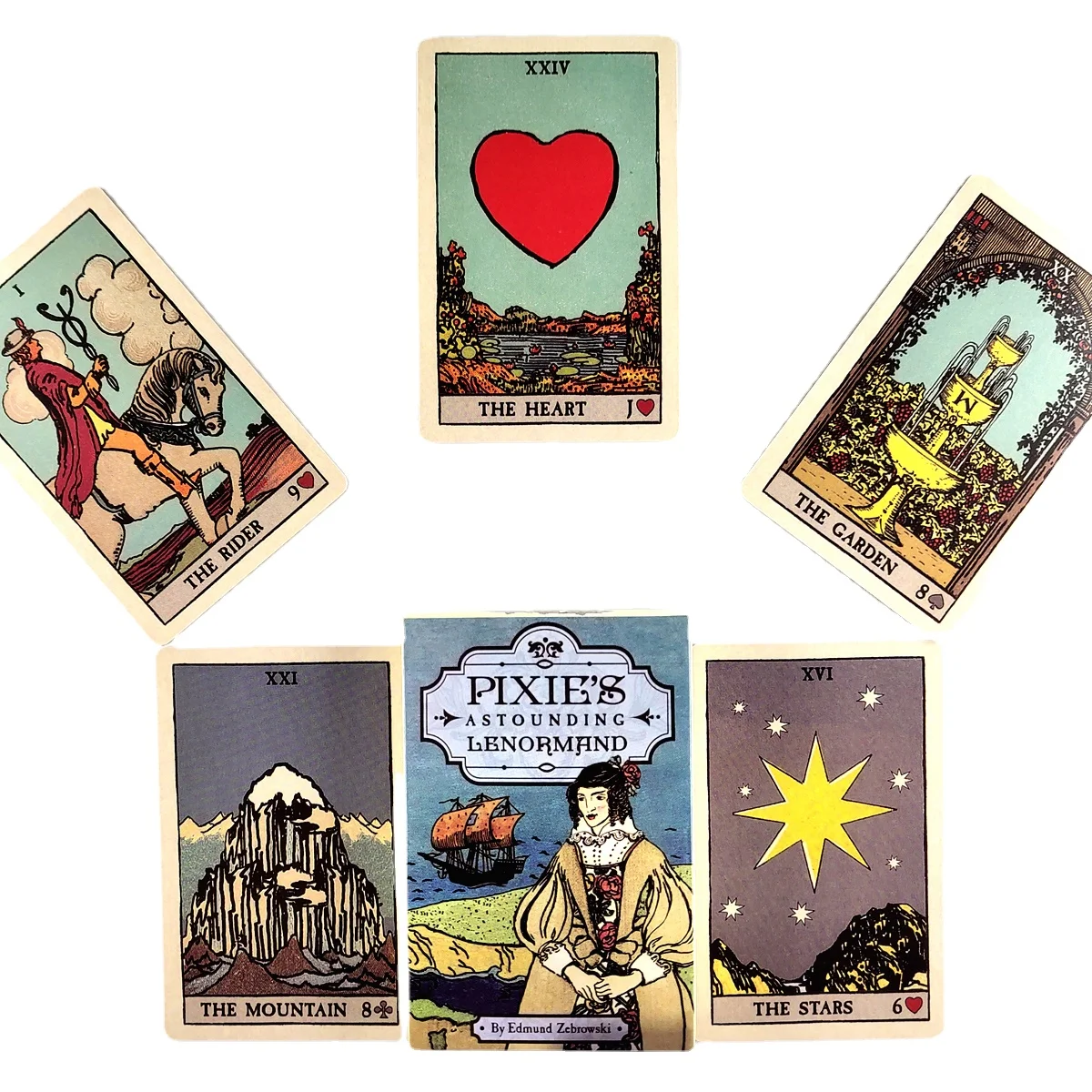 

New High Quality Pixies Astounding Lenormand Tarot Cards Fortune Guidance Telling Divination Deck Board Game With PDF Guidebook