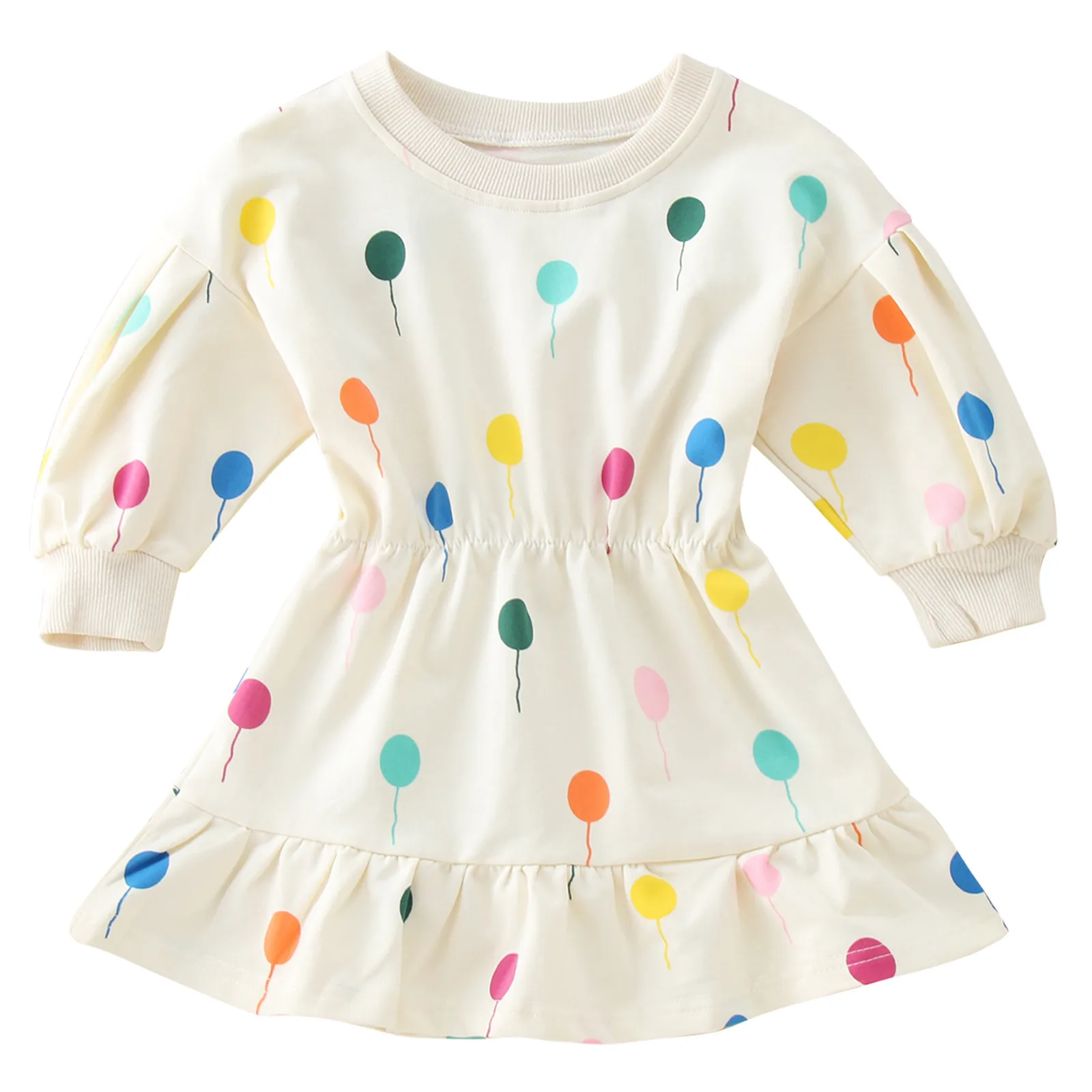 

Toddler Colorful Girls Kids Dresses Sweatshirt Princess Clothes Outfits Balloons Baby Dress Party Baby Dress Dress Bloomers