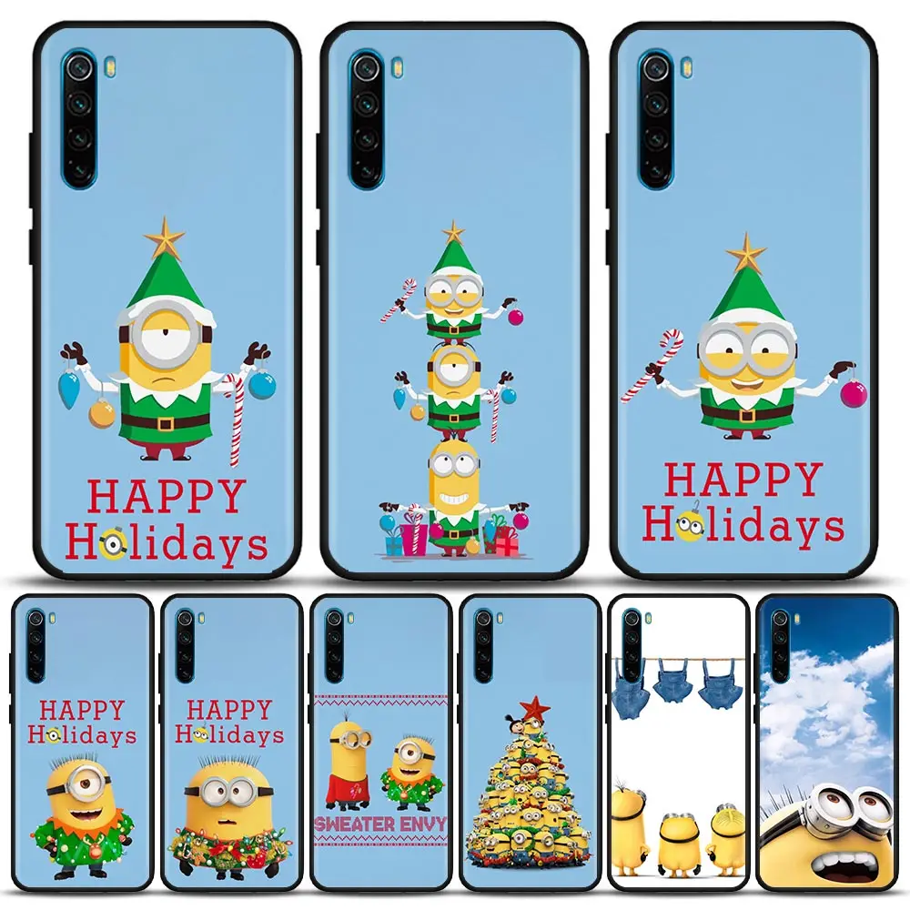 

Christmas Minions Anime Cartoon Phone Case For Redmi K50 K40 K40S Gaming 10C 10 9T 9C 9A 9 8A 8 7A 7 6A 6 Pro Plus Xiaomi Cover