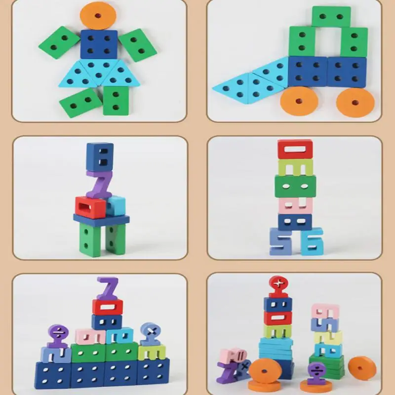 Деревянный сортировщик форм головоломка с номером игрушки для подсчета малышей