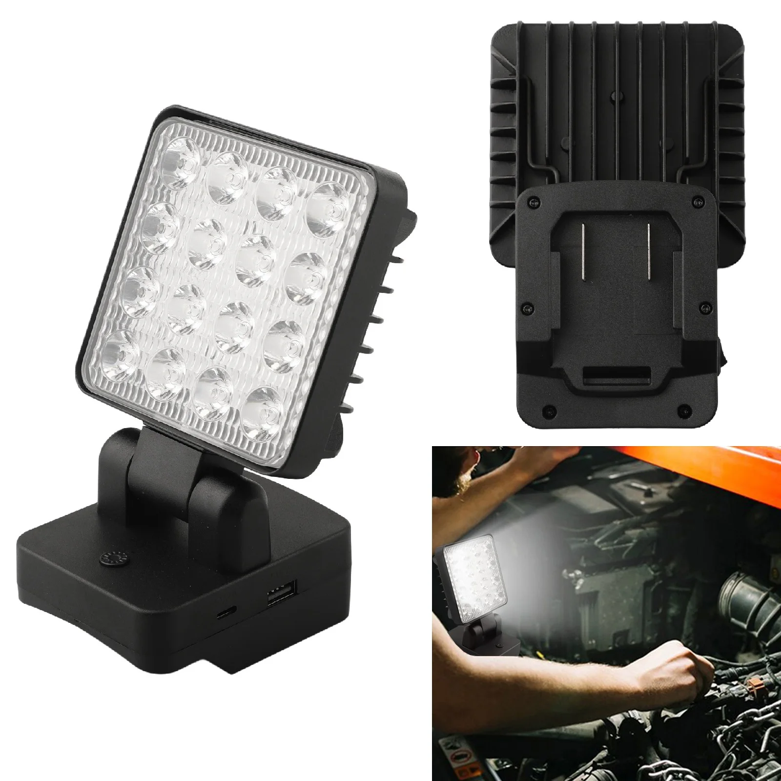 Беспроводной светодиодный рабочий фонарь для PARKSIDE X20V PAP20A1 PAP20A3 18 В аккумулятор