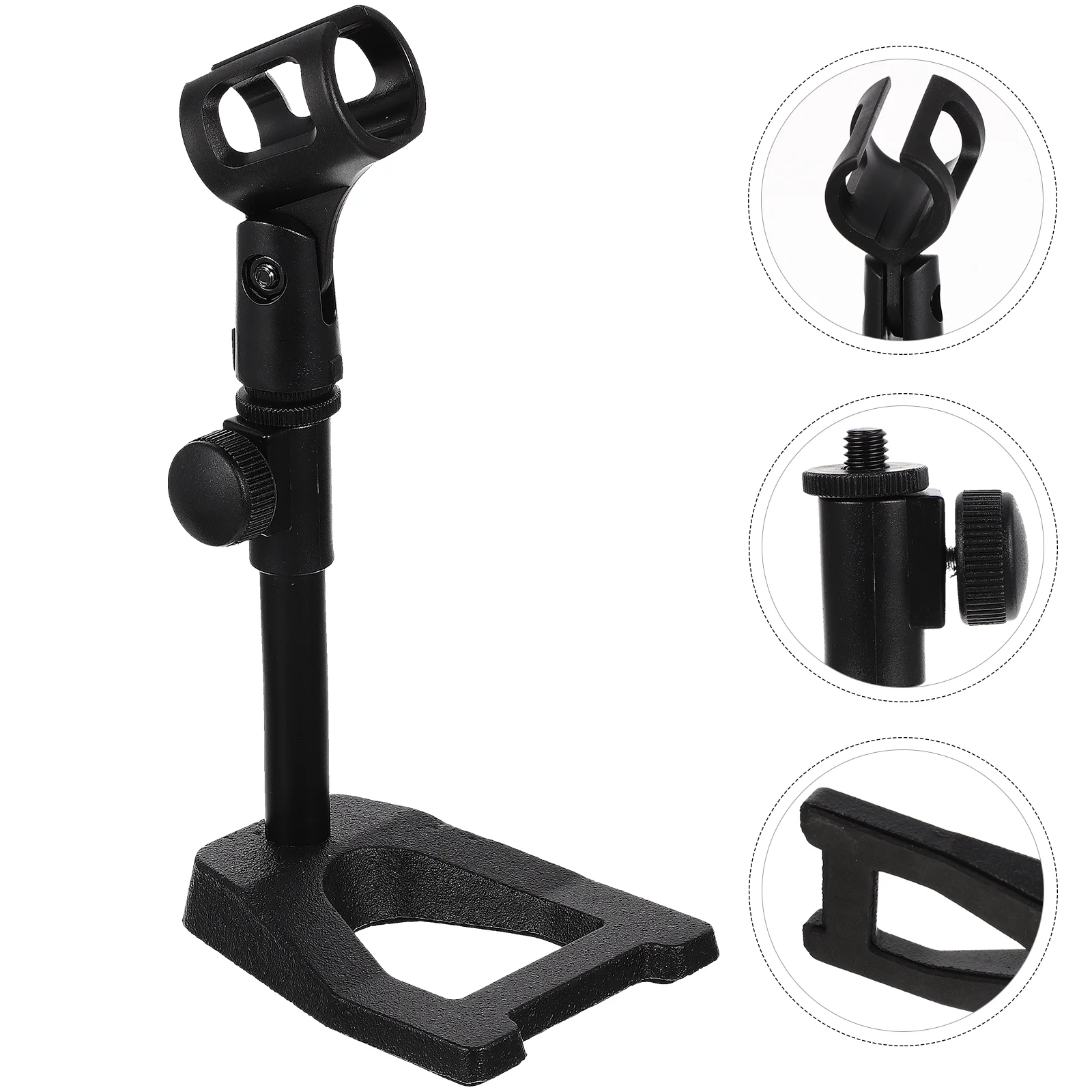 

Microphone Stand Rack Table Holder Countertop Universal Supplies Desktop Bracket Computer