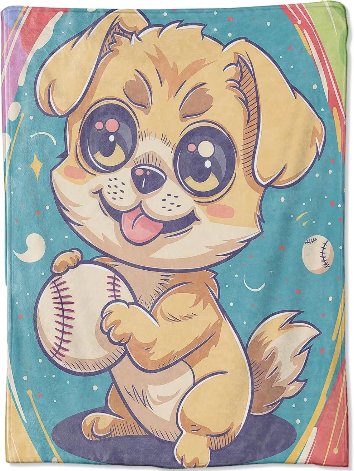 Милое желтое одеяло для собак детей любителей домашних животных девочек