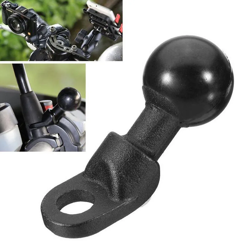 

Motorcycle Angled Base W/ 10mm Hole 1'' Ball Head Adapter Work for RAM Mounts for Gopro Camera,Smartphone, for Garmin GPS