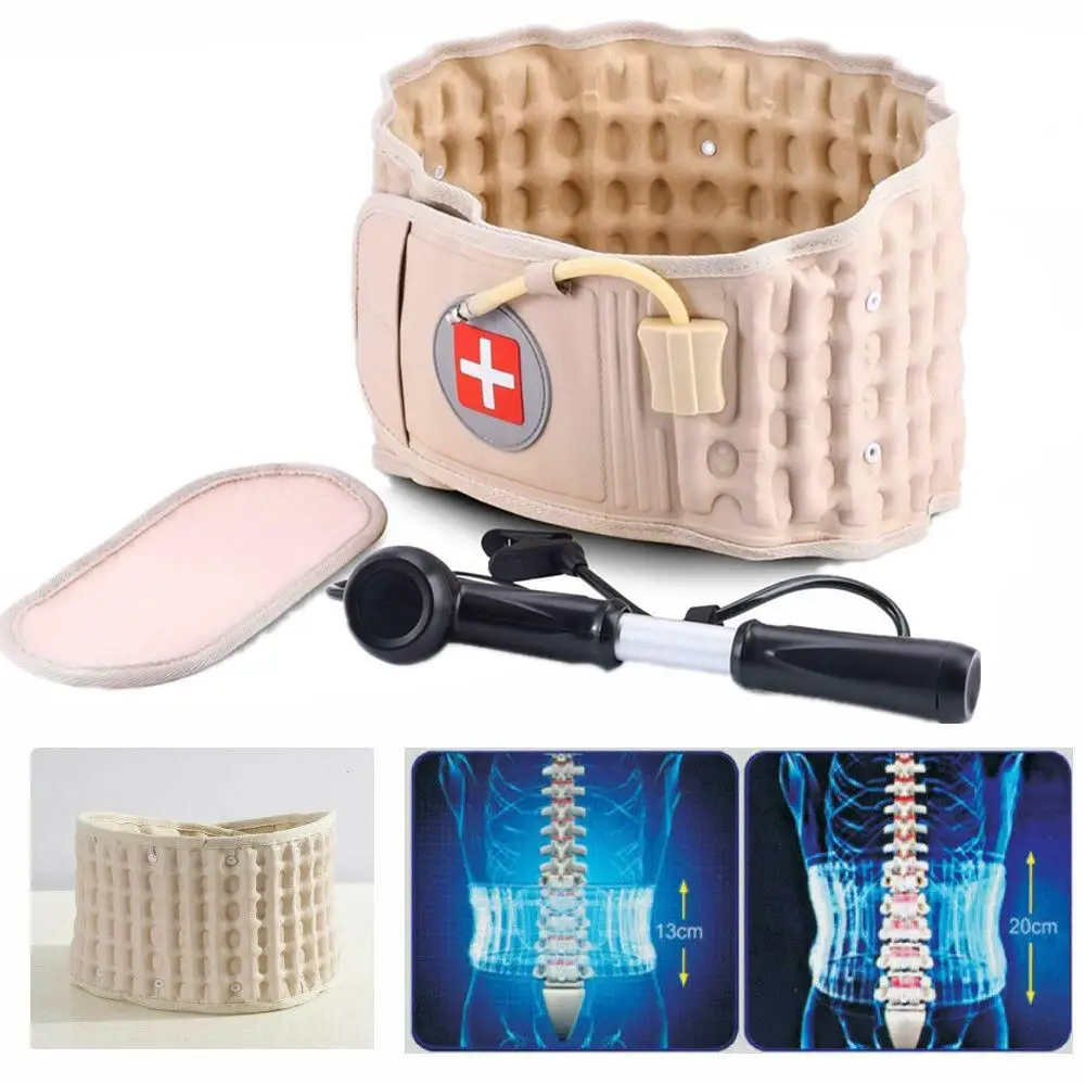 Decompression Belt Back Brace Lumbar Support and Extender Belt Pain Relief Massager Physical Therapy Healthy Care