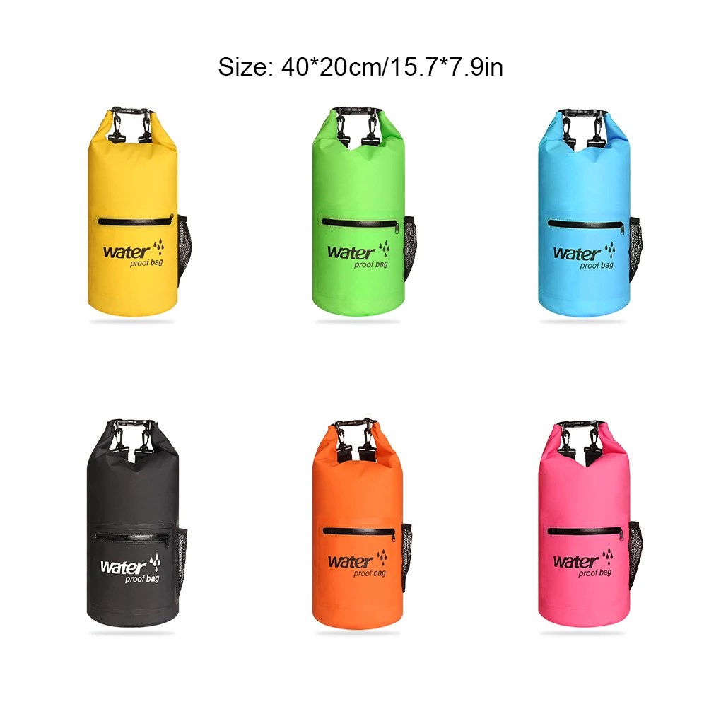 10L Waterproof Dry Bag Waterproof Bag Sack PouchCanoe Boating Kayaking Storage Drifting Rafting Bag Camping Rafting Hiking