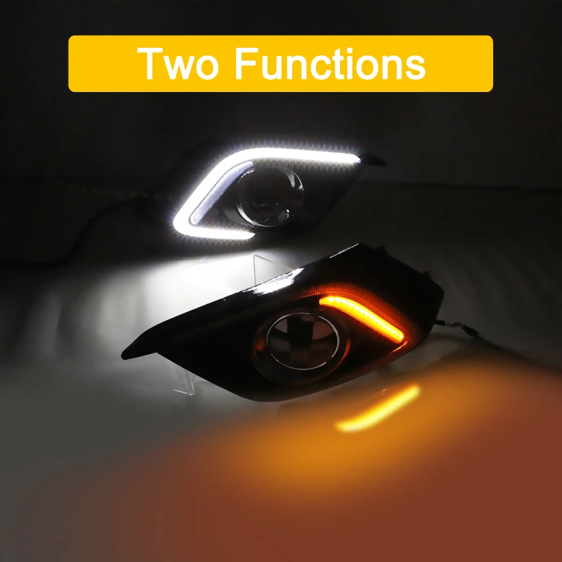 Чехол для переднего бампера противотуманной фары светодиодный DRL дневные