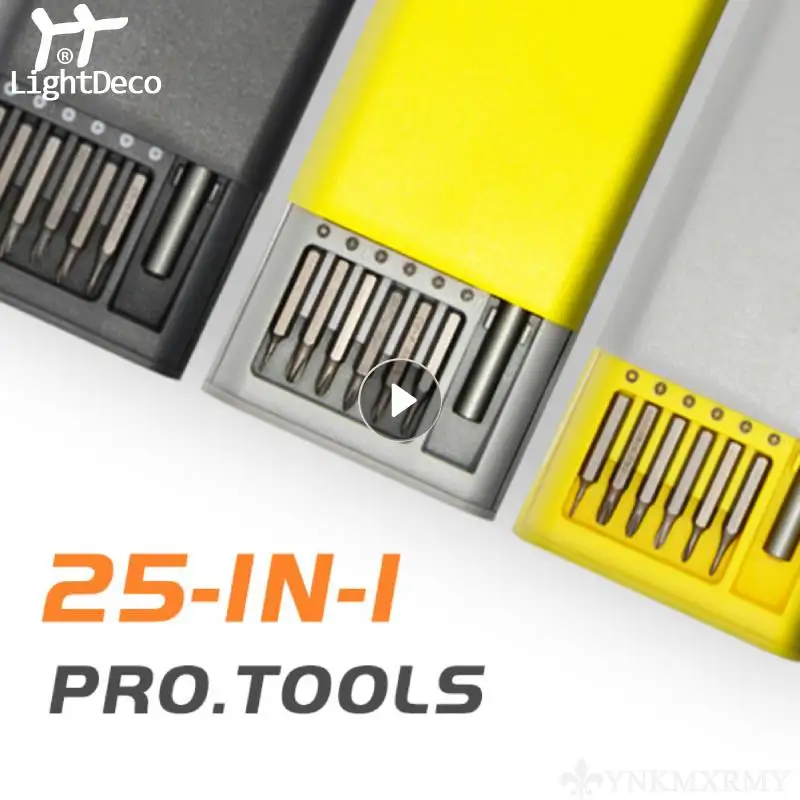 

Набор отверток 25-в-1, набор магнитных насадок для отверток, прецизионные электрические насадки для телефона, компьютера, звездообразные шес...