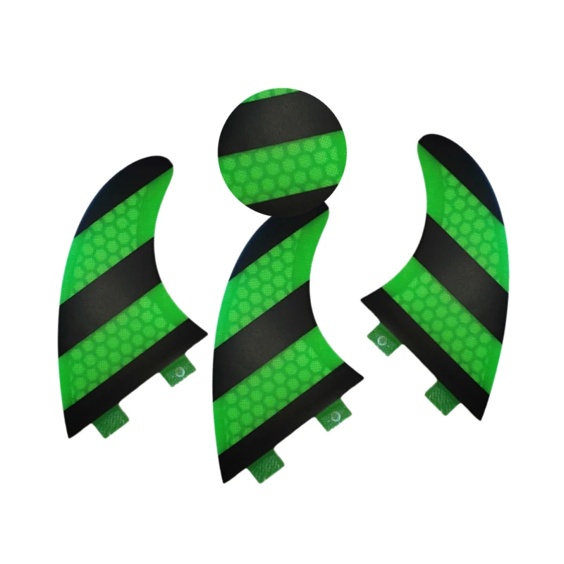 Плавники Surfboartd M трехслойные плавники из стекловолокна для серфинга полосатые