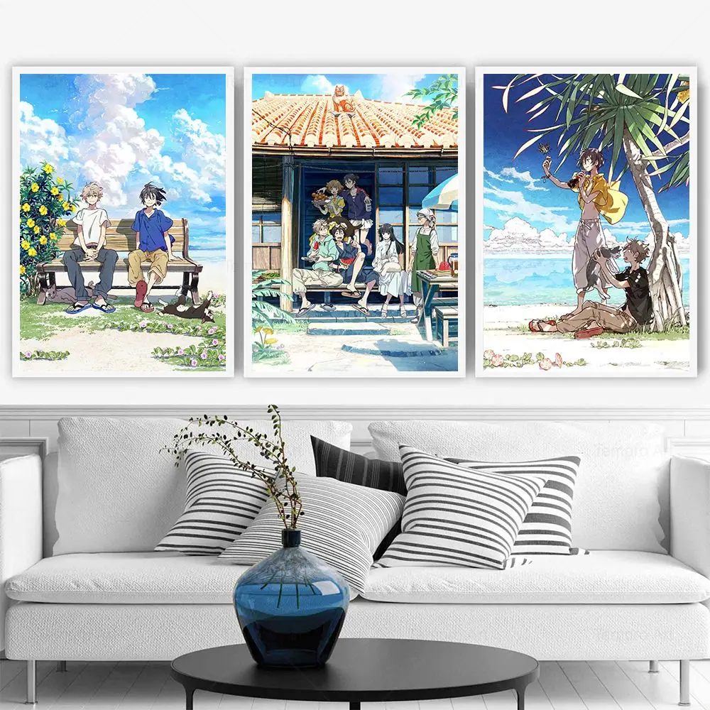 

Umibe No Etranger Poster Japanese Anime Movie Poster Wall Art Canvas Painting Prints Picture For Kids Room Home Decoration Gift