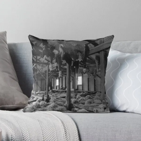

Shearing Shed Lismore Vic Printing Throw Pillow Cover Fashion Home Bedroom Square Throw Soft Cushion Waist Pillows not include