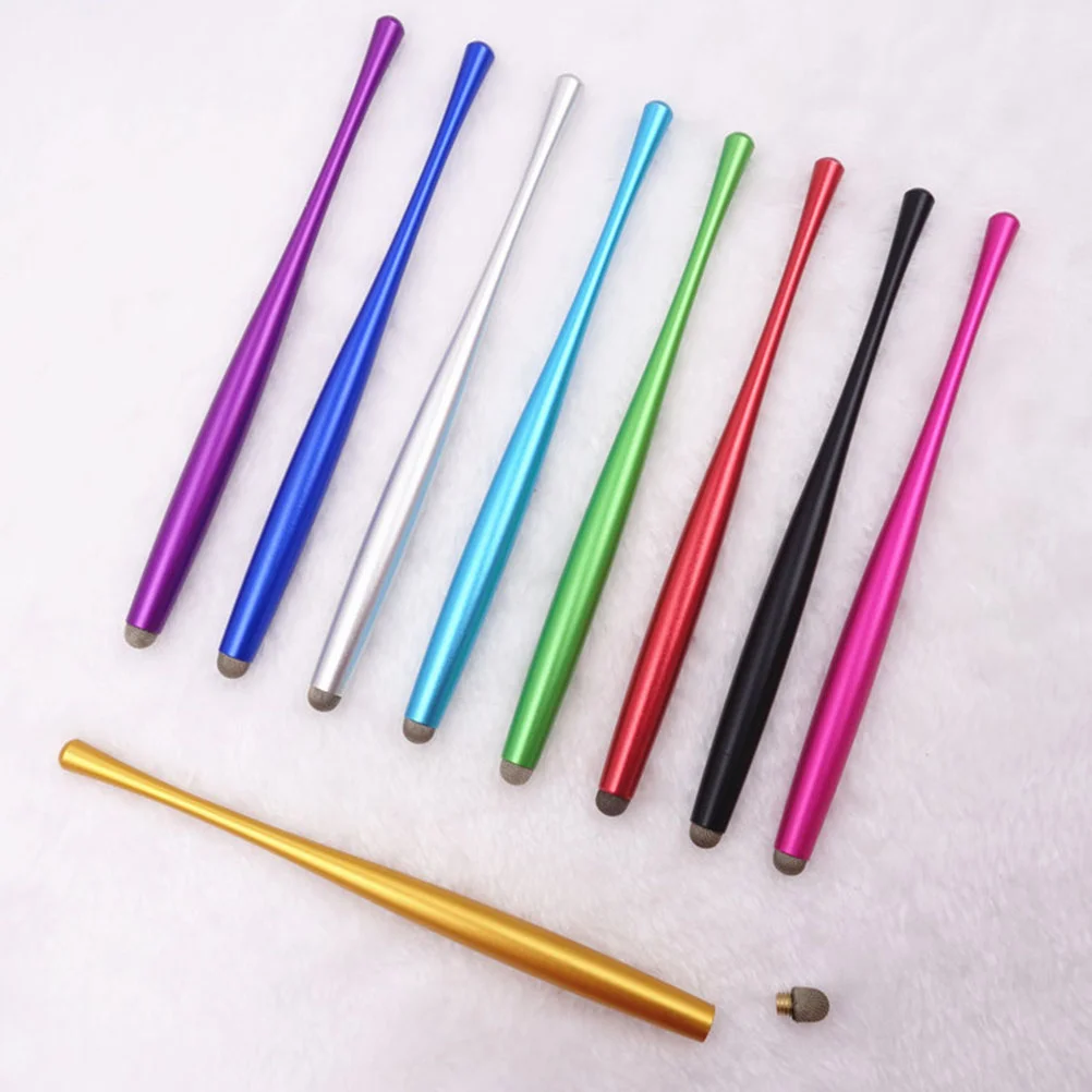 

2pcs Capacitive Stylus Durable Long Slim Waist Lightweight Stylus Pen Metal Pen Touch Screen Pen for Tablets Phones