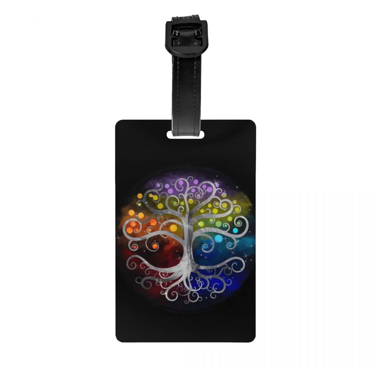 Серебряная бирка для багажа Древо жизни викинги на заказ бирки Обложка личной