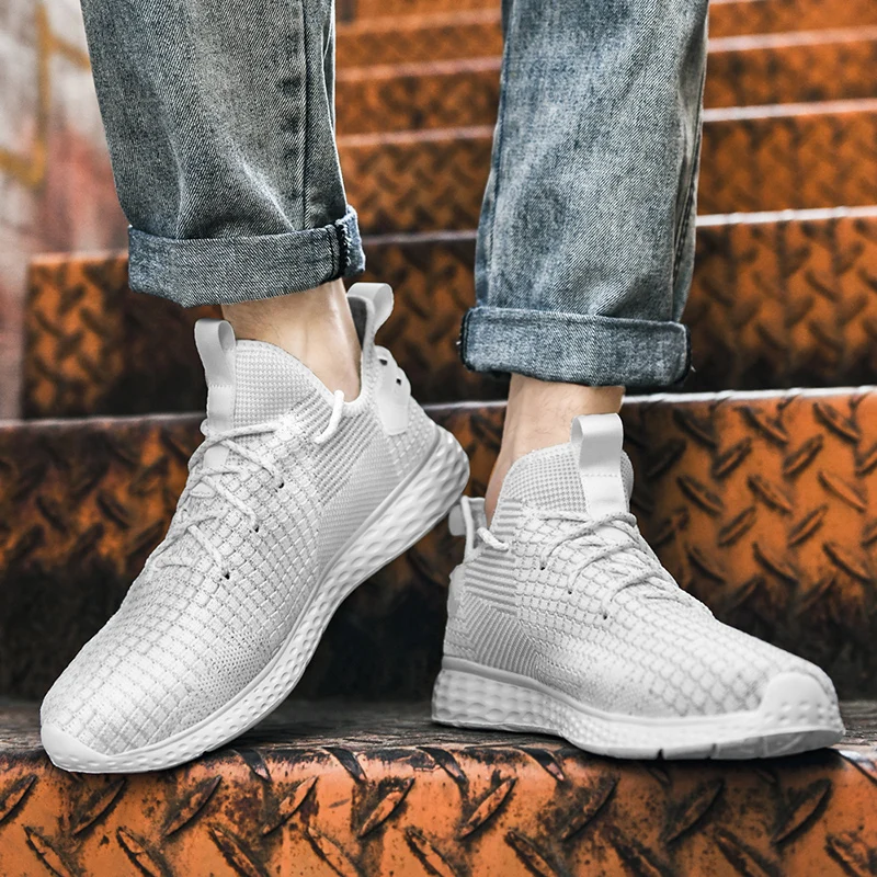 Size 36-48 Men's Summer Casual Sneakers for Couples Women Light Comfortable Running Shoes Unisex Breathable Mesh Sports Trainers