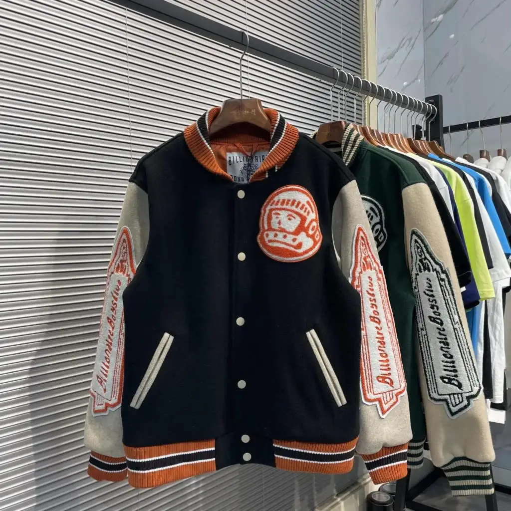 2021 New BBC KENIJIMA Astronaut Retro Sports Wool Cotton Jacket Jacket Baseball Uniform