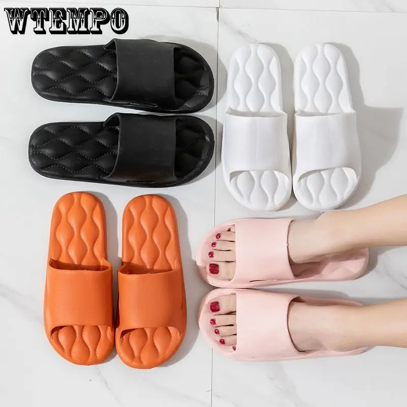 WTEMPO Women's Non Slip Home Slippers Girls Soft Sole EVA Indoor Slides Female Sandals Bathroom Shoes Wholesale Dropshipping