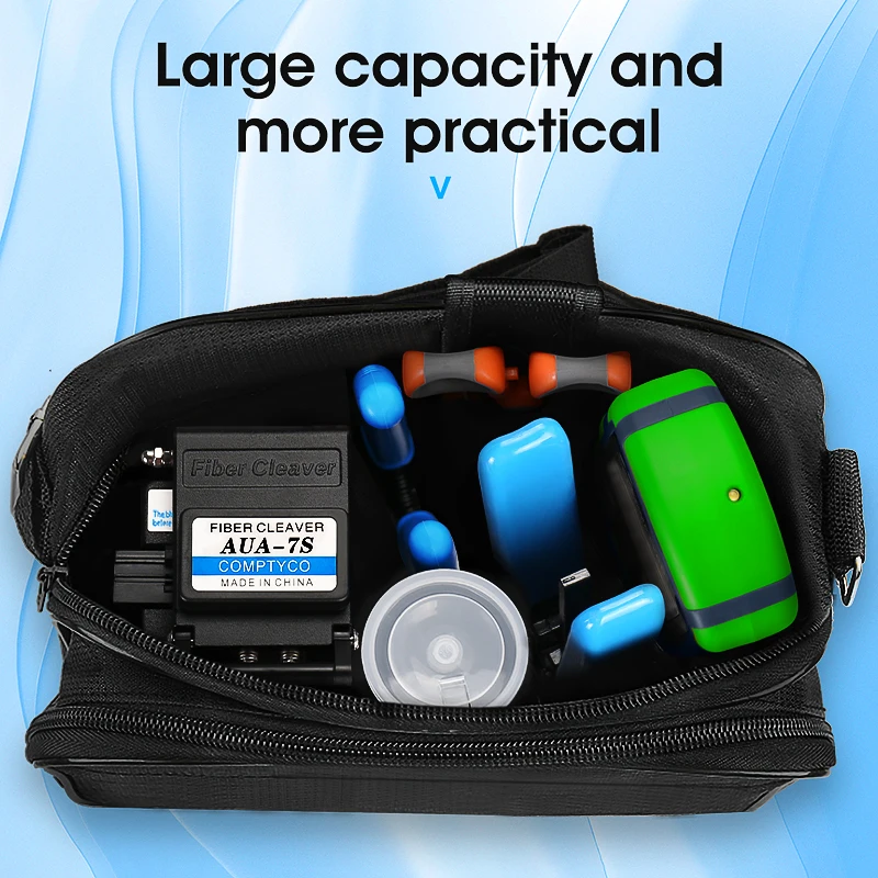 FTTH Fiber Optic Tool Kit Fiber Cleaver -70~+10dBm/-50+26dBm 4 in 1 Mini Optical Power Meter with 15mw Visual Fault Locator