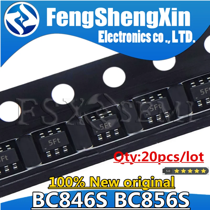 20 шт. чипы BC846S 4Ft BC856S 5Ft SOT363 20 шт. чипы BC846S 4Ft BC856S 5Ft SOT363