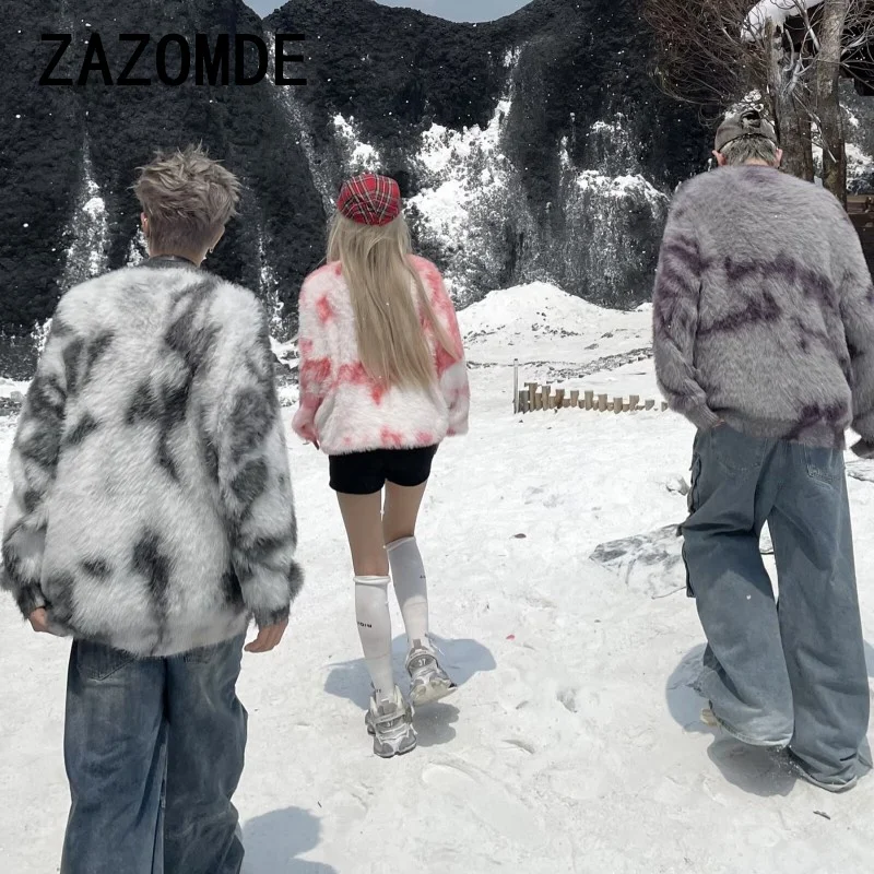 ZAZOMDE мужской повседневный осенне-зимний свитер с круглым вырезом вязаный топ в