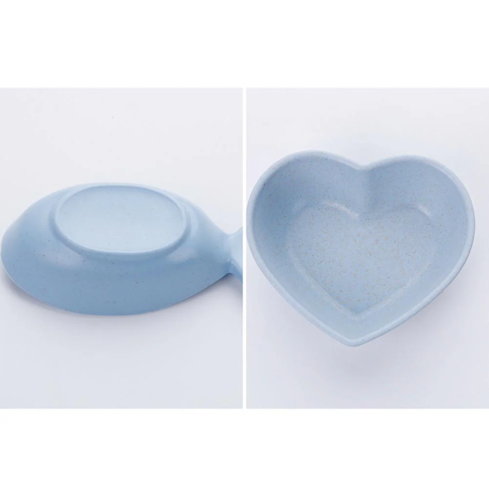 

4pcs Sauce Dish Small Appetizer Dish Condiment Dish Heart Saucer Dish Porcelain Dipping Dish