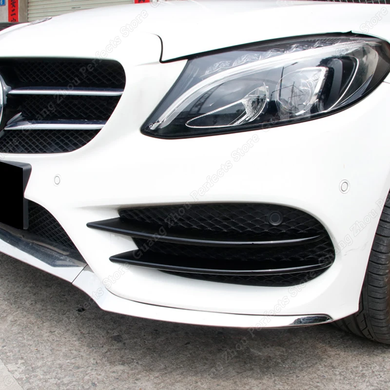 Для Mercedes Benz C Class W205 C205 S205 4 шт. автомобильный передний бампер спойлер