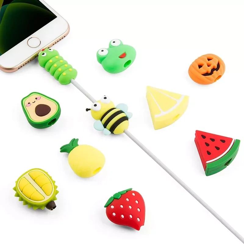 

Cute Fruit Cable Protector for iPhone iPad Charger Cord Protector USB Cable Cable Saver Phone Accessory Phone Cable Organizer